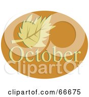 Month Of October Autumn Leaf