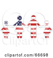 Poster, Art Print Of American Family Holding Hands