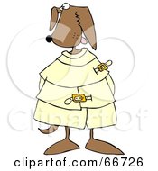 Poster, Art Print Of Crazy Canine In A Straight Jacket