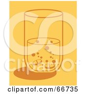Poster, Art Print Of Fizzy Pills In A Glass Of Water