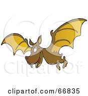 Poster, Art Print Of Grinning Brown Vampire Bat