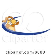 Brown Dog Mascot Cartoon Character Logo Clipart Picture
