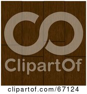 Royalty Free RF Clipart Illustration Of A Dark Rustic Wood Floor Panel Background by elaineitalia