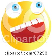 Poster, Art Print Of Happy Yellow Emoticon Face Smiley