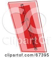 Poster, Art Print Of Red Bassoon Music Instrument