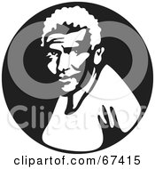 Royalty Free RF Clipart Illustration Of A Black And White African Man