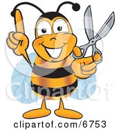 Poster, Art Print Of Bee Mascot Cartoon Character