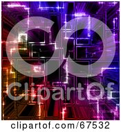 Futuristic Colorful Geometric Glowing Background