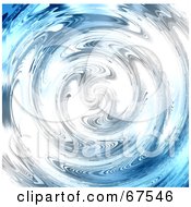 Royalty Free RF Clipart Illustration Of A Whirlpool Background Of Blue And White Water