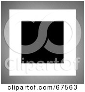 Royalty Free RF Clipart Illustration Of A Metal White And Black Square Background