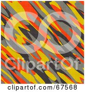 Poster, Art Print Of Background Of Orange Yellow And Gray Camouflage