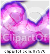 Royalty Free RF Clipart Illustration Of A Background Of Pink And Purple Brain Tissue On White