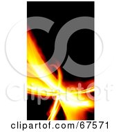 Royalty Free RF Clipart Illustration Of A Fiery Fractal On Black