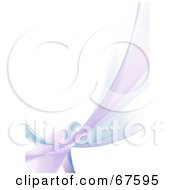 Poster, Art Print Of Pastel Blue And Purple Swoosh On White