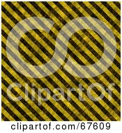 Poster, Art Print Of Worn Hazard Stripe Background Black And Yellow