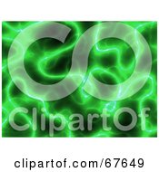 Poster, Art Print Of Green Electric Plasma Background