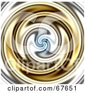 Poster, Art Print Of Whirlpool Background Of Gold Water