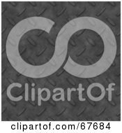 Royalty Free RF Clipart Illustration Of A Dark Gray Diamond Plate Background