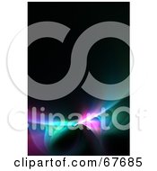 Royalty Free RF Clipart Illustration Of A Small Colorful Fractal On Black