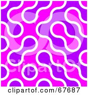 Royalty Free RF Clipart Illustration Of A Microscopic Purple And Pink Background