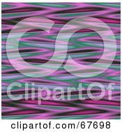 Poster, Art Print Of Pink And Green Horizontal Ripples