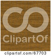 Royalty Free RF Clipart Illustration Of A Background Of Orange Or Brown Yarn Texture