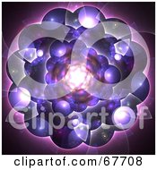 Poster, Art Print Of Bubbly Purple Fractal
