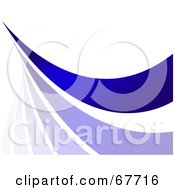 Poster, Art Print Of Blue Swoosh Line On White Background - Version 3