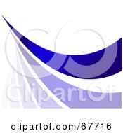 Royalty Free RF Clipart Illustration Of A Blue Swoosh Line On White Background Version 3
