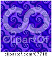Poster, Art Print Of Trendy Spiraling Blue Pattern Background