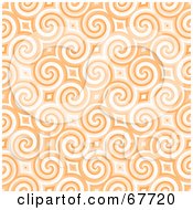 Poster, Art Print Of Trendy Spiraling Orange Pattern Background