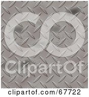 Royalty Free RF Clipart Illustration Of A Worn Diamond Plate Metal Background