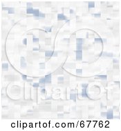 Poster, Art Print Of Pastel Blue And White Tile Background