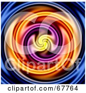 Royalty Free RF Clipart Illustration Of A Whirlpool Background Of Colorful Water