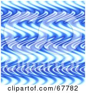 Poster, Art Print Of Blue Wavy Background