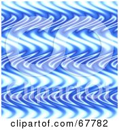 Royalty Free RF Clipart Illustration Of A Blue Wavy Background