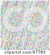 Poster, Art Print Of Colorful Background Of Circles On White