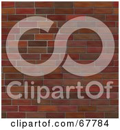 Royalty Free RF Clipart Illustration Of A Brown And Red Brick Wall Background