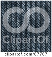 Royalty Free RF Clipart Illustration Of A Blue Denim Textured Background