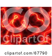 Poster, Art Print Of Molten Red Electric Background