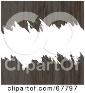 Poster, Art Print Of White Torn Text Box Through Brown Rusted Metal