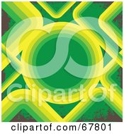Poster, Art Print Of Green Brown And Yellow Circle Background