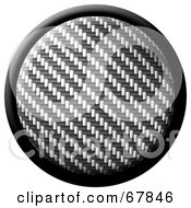 Royalty Free RF Clipart Illustration Of A Carbon Fiber Internet Button by Arena Creative