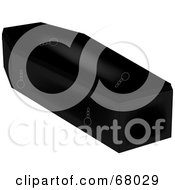 Royalty Free RF Clipart Illustration Of A Shiny Black Coffin