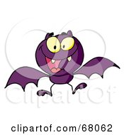 Poster, Art Print Of Hyper Purple Vampire Bat