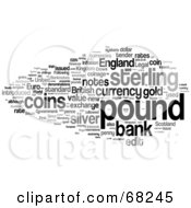 Royalty Free RF Clipart Illustration Of A Word Collage Pound by MacX