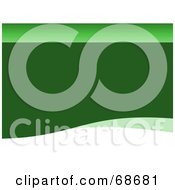 Poster, Art Print Of Simple Green Wave Background With Text Space