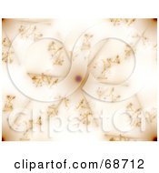 Royalty Free RF Clipart Illustration Of An Abstract Brown Snowflake Fractal Background