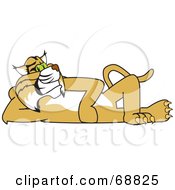 Poster, Art Print Of Bobcat Character Reclined
