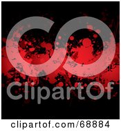 Poster, Art Print Of Red And Black Blood Splatter Background - Version 3